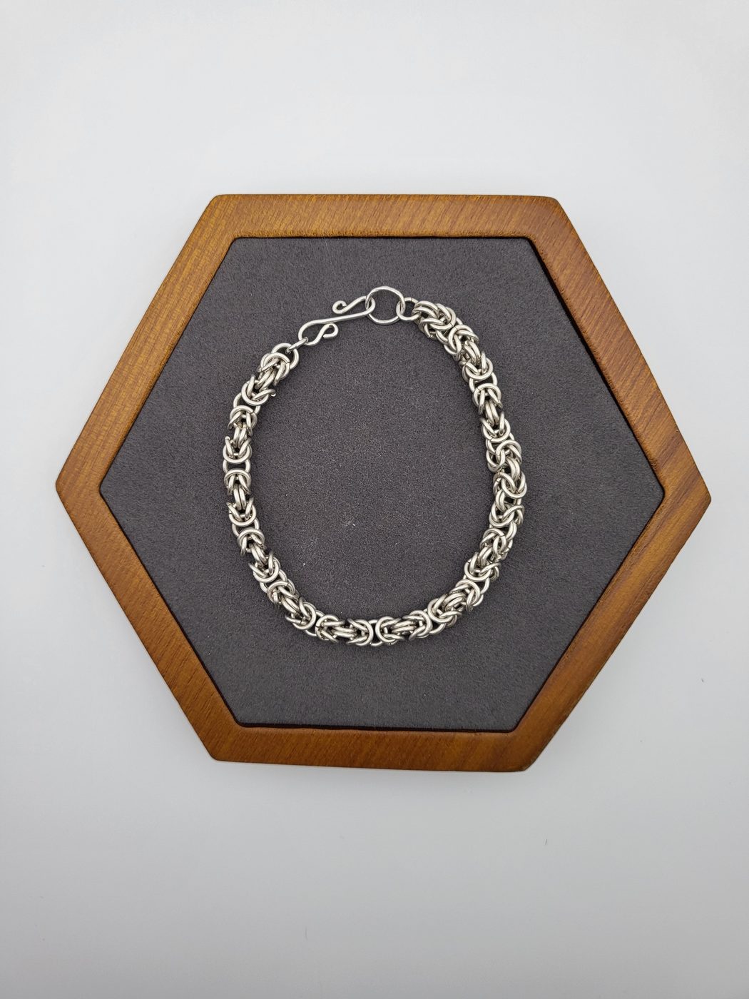 Sterling Silver Byzantine Chain Bracelet