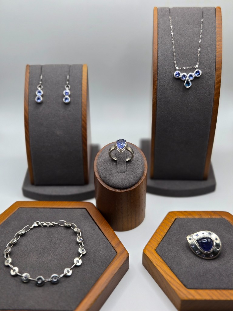 Sterling Silver Tanzanite Set